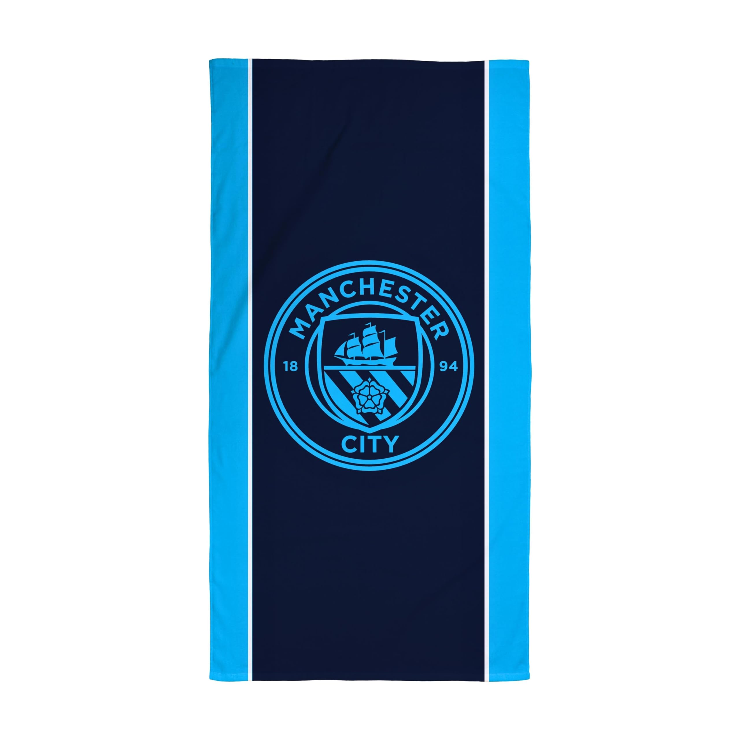 Manchester City FC Beach Towel | 100% Cotton Soft Bath Towel | 75cm x 150cm