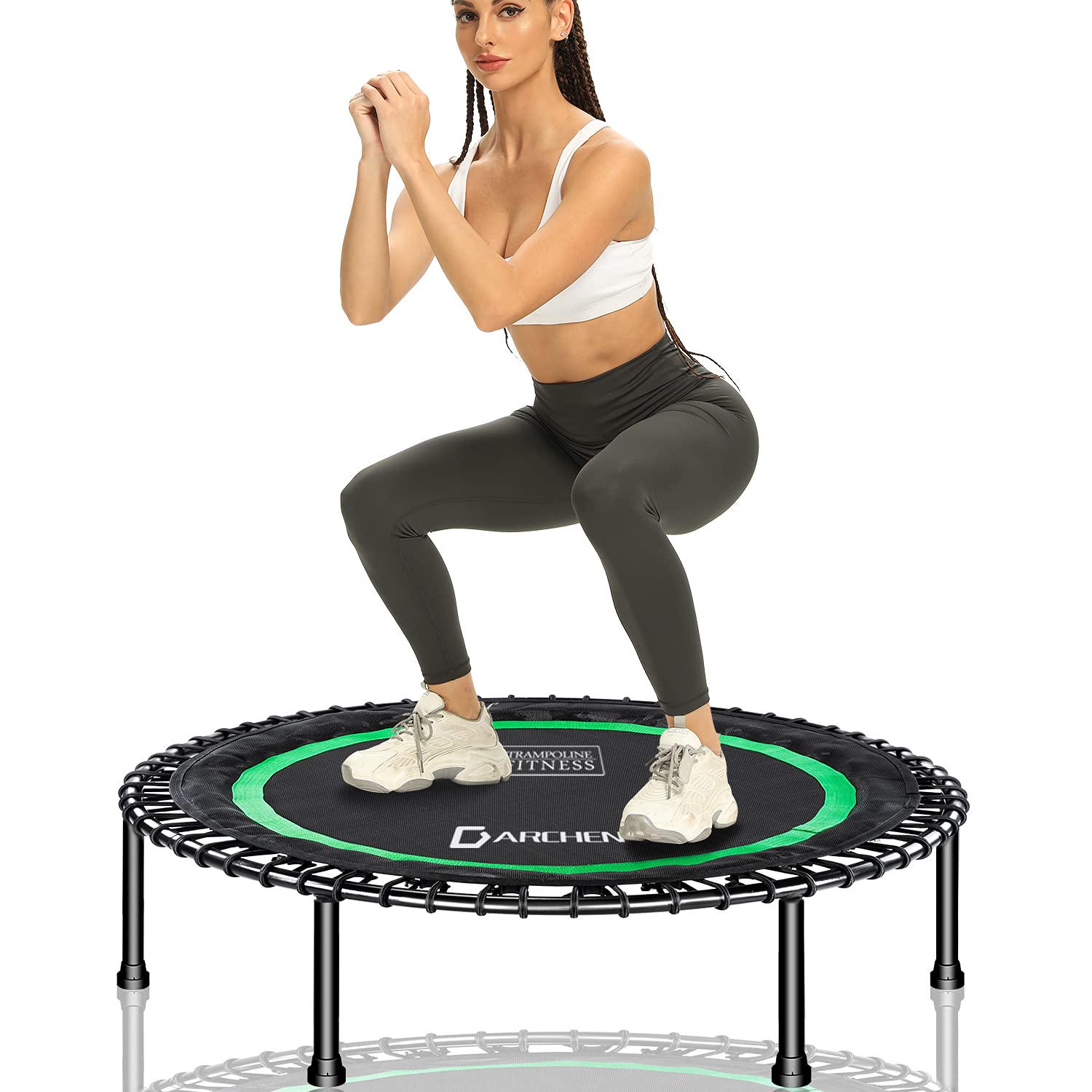 Darchen Mini Trampoline – 200kg Adult Rebounder for Fitness & Cardio