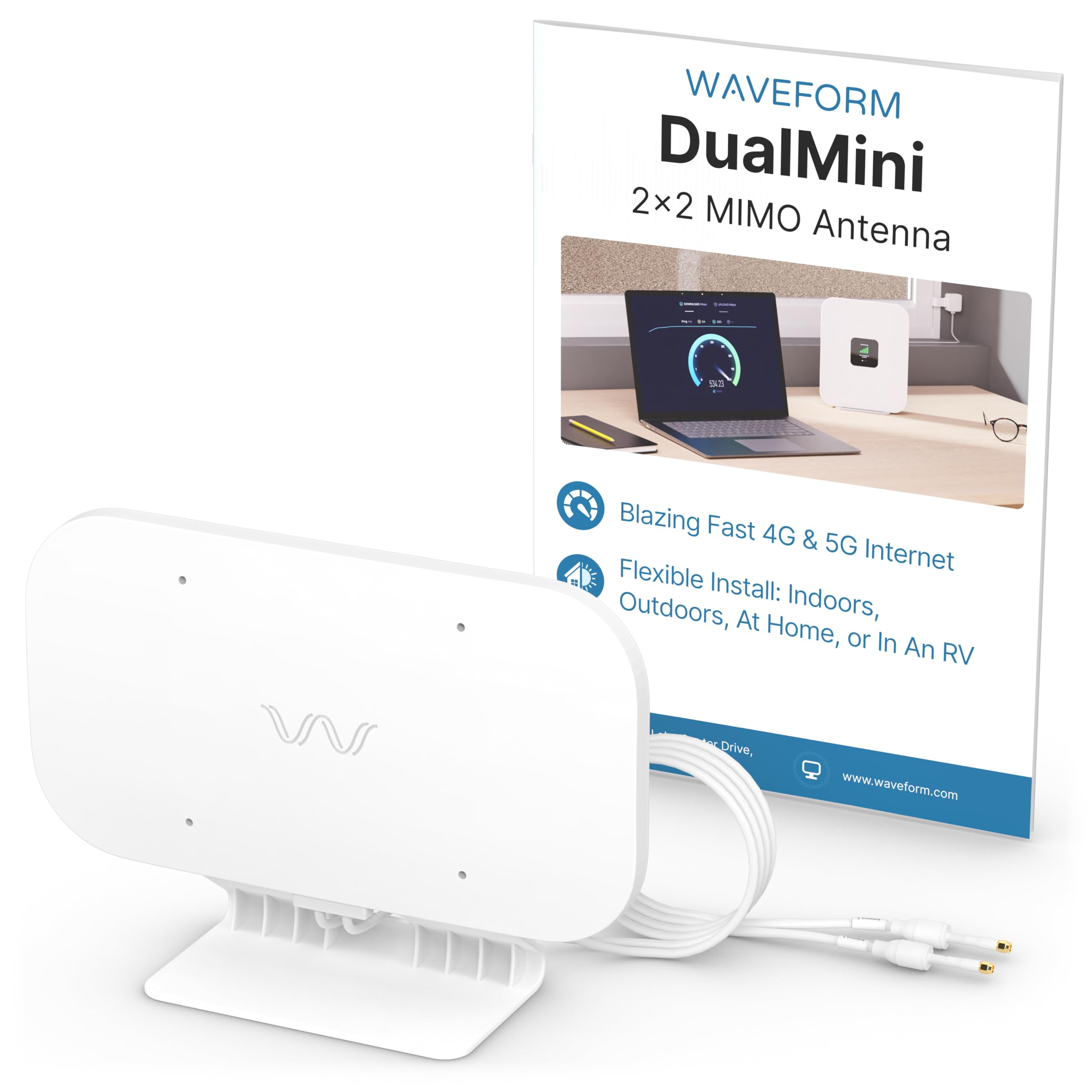 Waveform DualMini 2x2 MIMO 5G Antenna – Low-Profile Omnidirectional