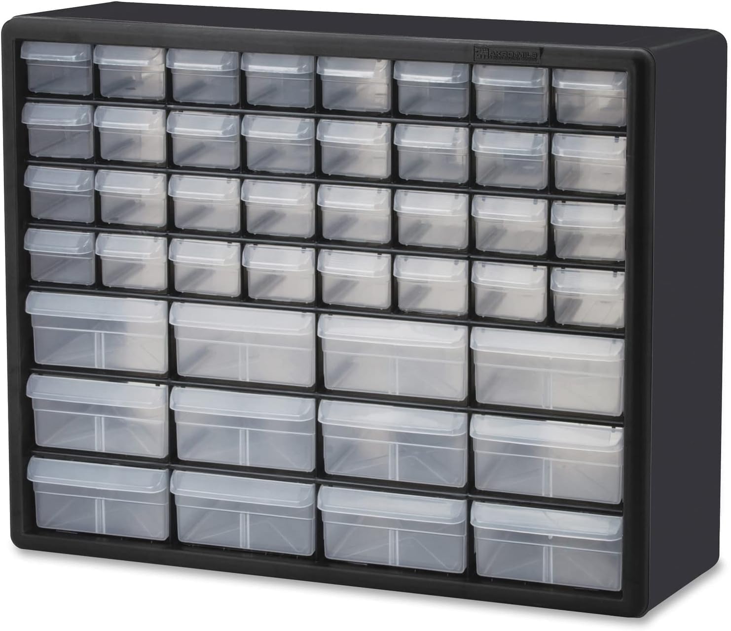 Akro-Mils 10144 44-Drawer Plastic Storage Cabinet for Small Parts – Black