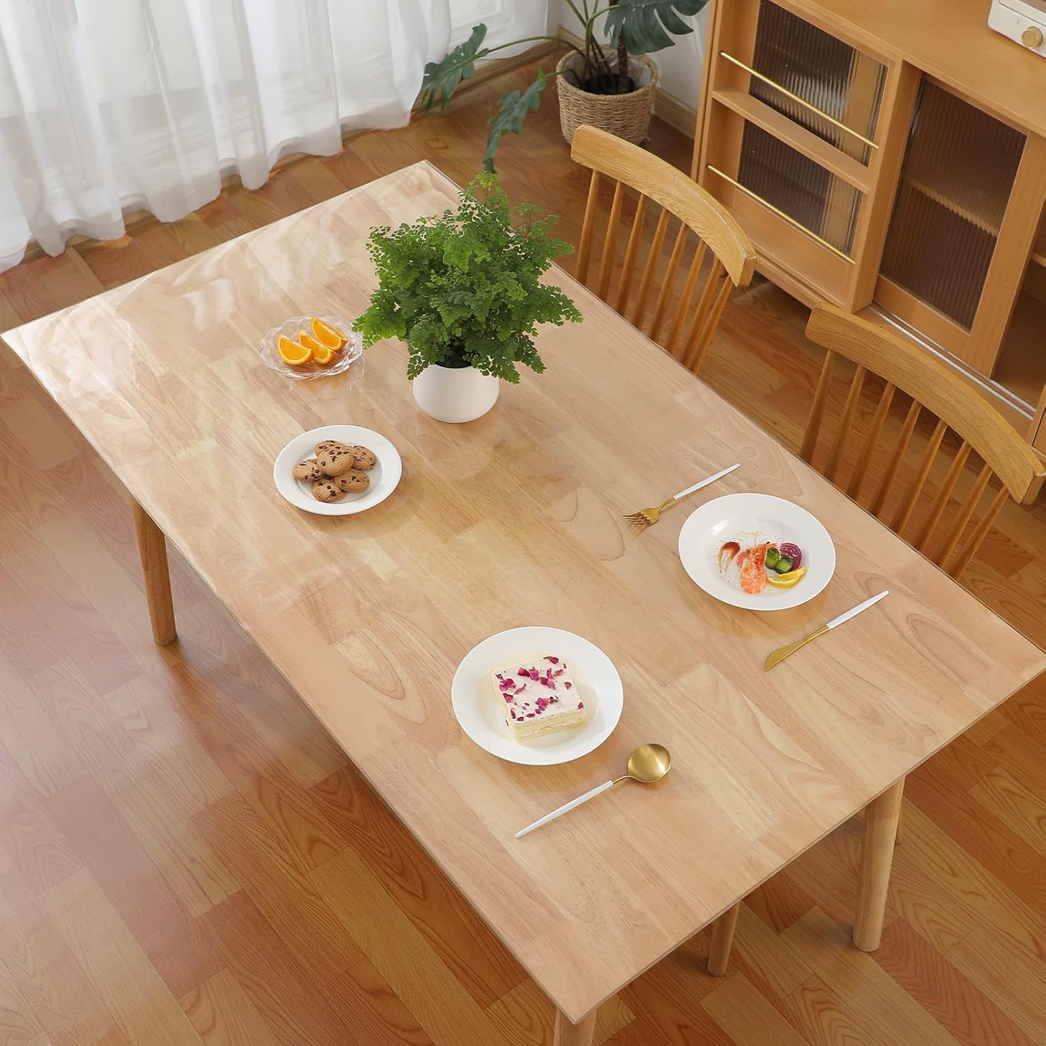 Yanen Clear Table Protector | 2mm Thick PVC Transparent Pad 60x60cm