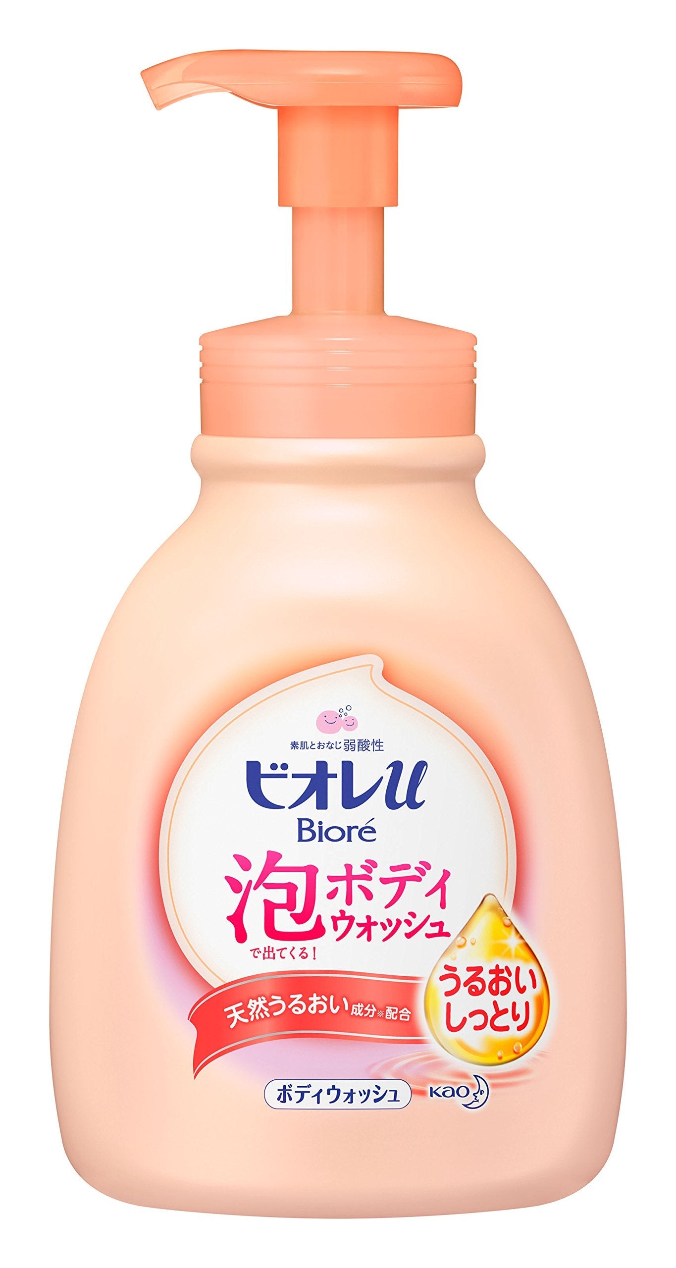 Biore U Bubble Body Wash – Moisturizing Japanese Foam Cleanser 600ml
