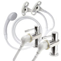 Croydex Secura Push On Shower Head and 1.75m Hose for Bath Taps