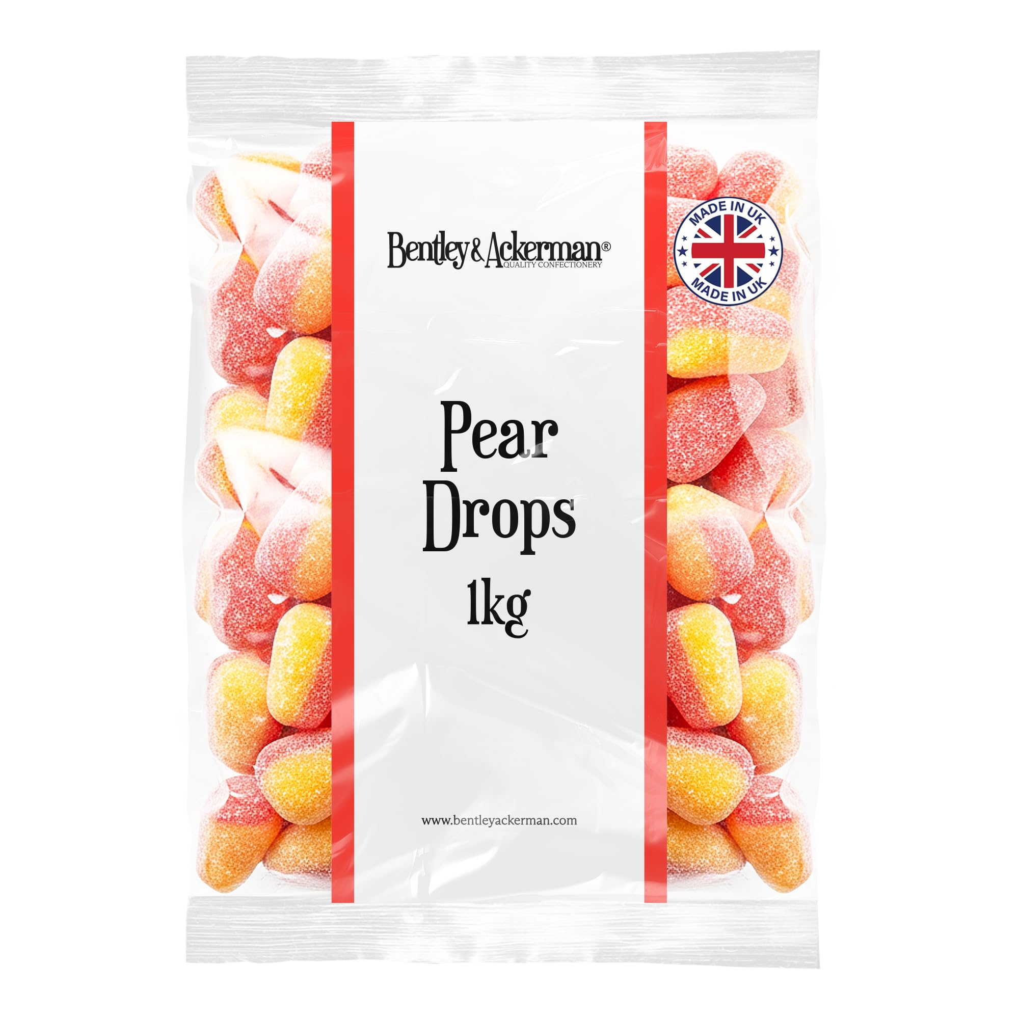 Pear Drops – 1kg Bulk Retro Confectionery for Gifting