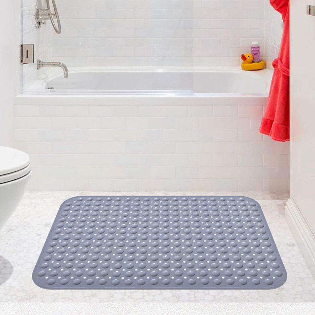 Bathsafe Extra Wide 90x60CM Non-Slip TPR Bath Mat with Suction Cups
