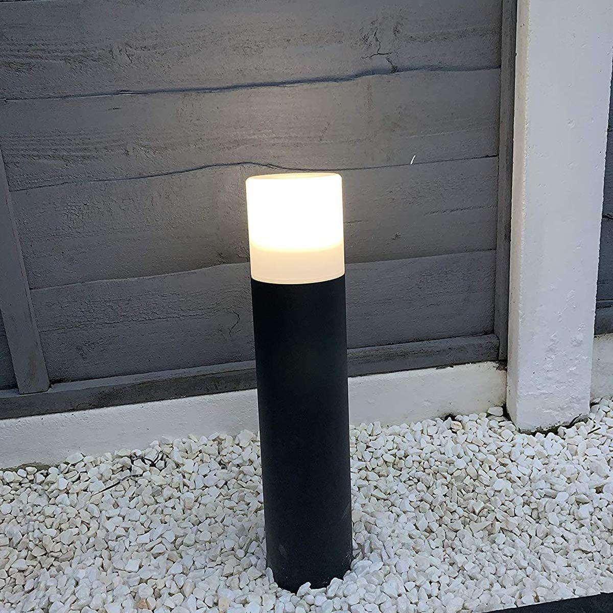CGC Lighting Anthracite Outdoor Bollard Post Light – Modern IP44 Garden Path