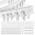 MaxAwe 5M Flexible Ceiling Curtain Track – Bendable Rail for RV & Room Divider