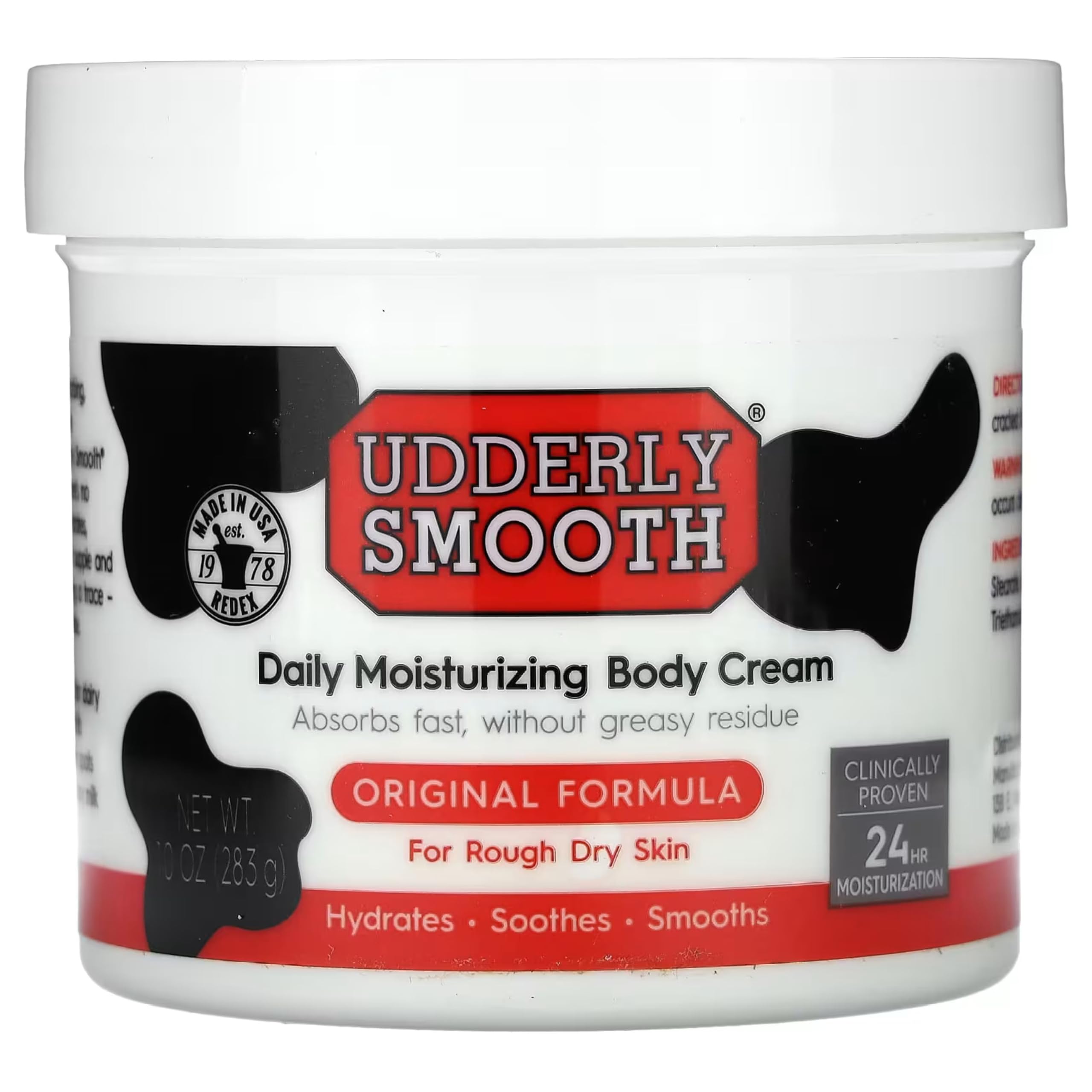 Udderly Smooth Udder Cream - Non-Greasy Body Moisturizer, 12oz (2 Pack)