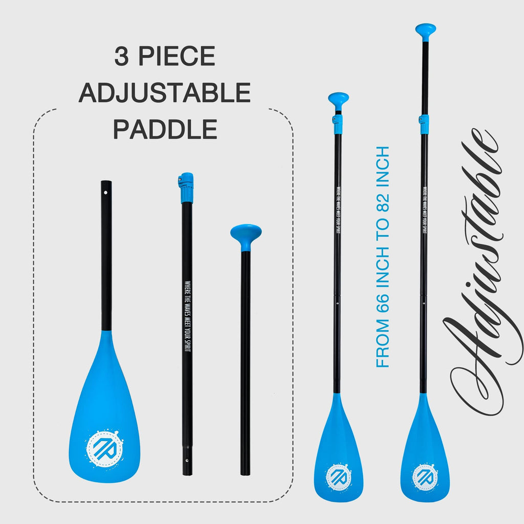Niphean 4-Piece Adjustable SUP & Kayak Paddle - Floating Aluminum Oar