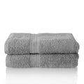 Glart Premium Cotton Bath Towels – 2-Pack Platinum Grey (70x140cm)
