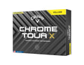 Callaway Chrome Tour X 2024 Premium Golf Balls – Yellow, 12 Pack