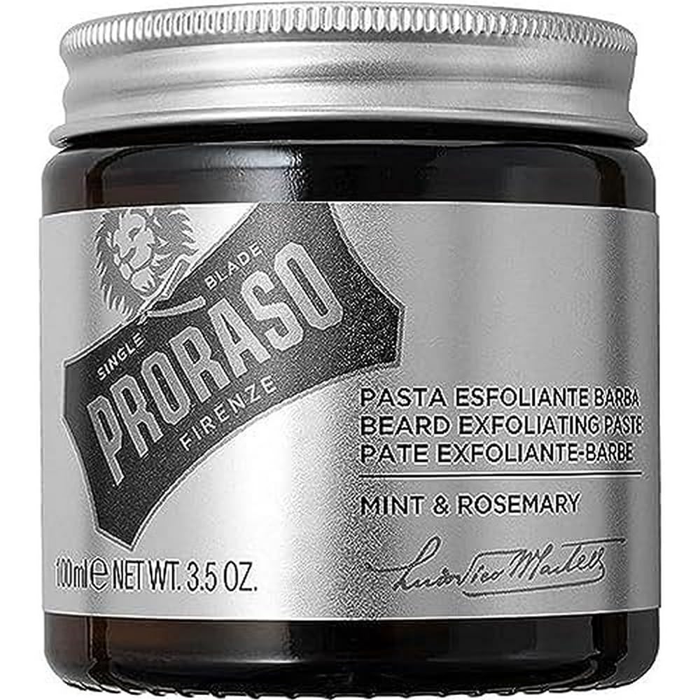 Proraso Exfoliating Paste – Beard and Face Scrub with Almond Shell, 100ml