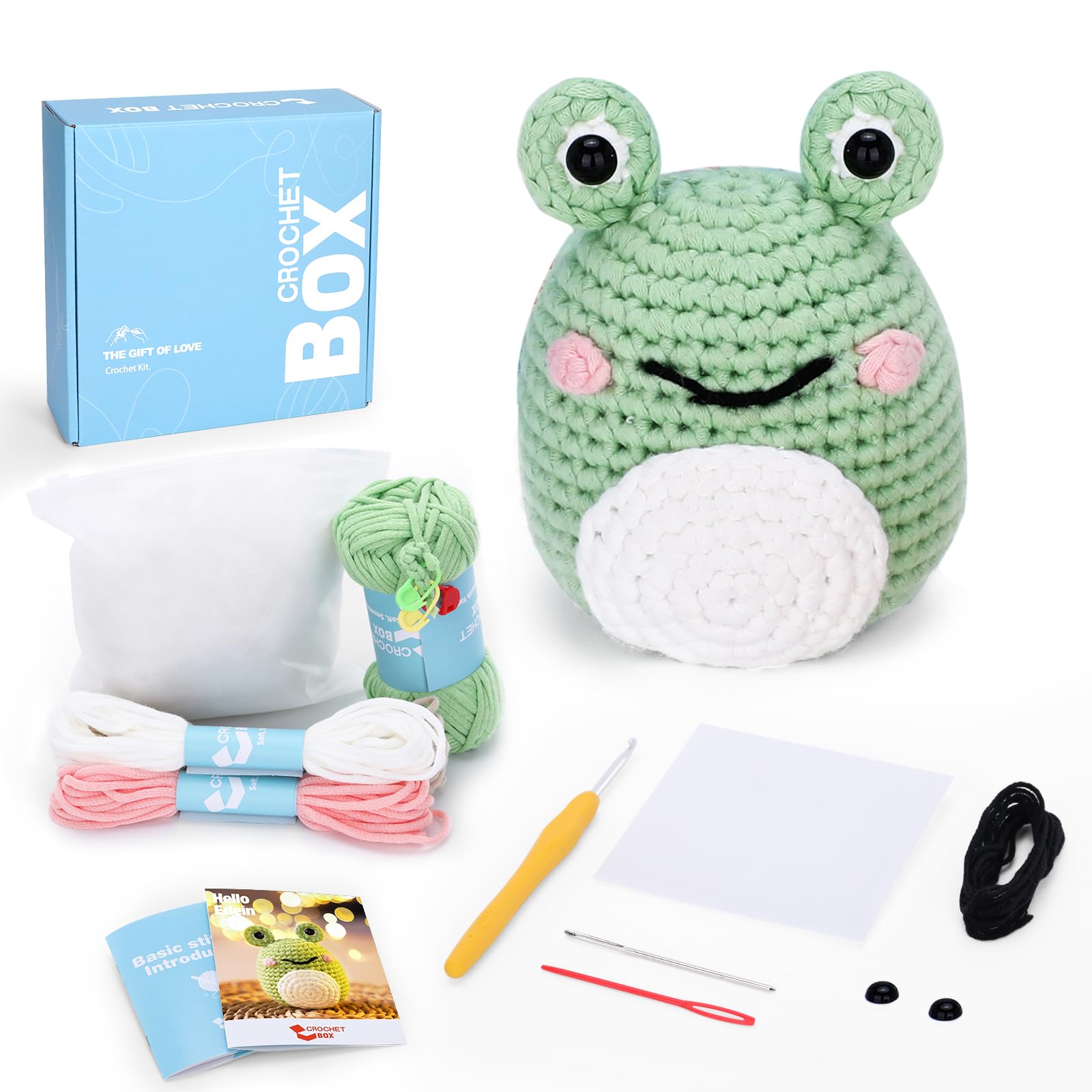 CROCHET BOX Tortoise Crochet Kit for Beginners with Video Tutorials