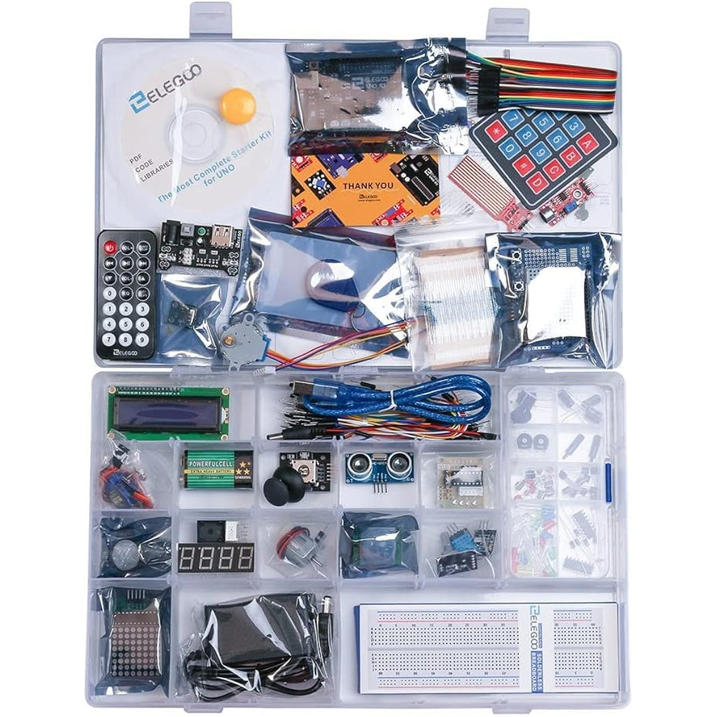 ELEGOO UNO R3 Ultimate Starter Kit for Arduino IDE - 200+ Components