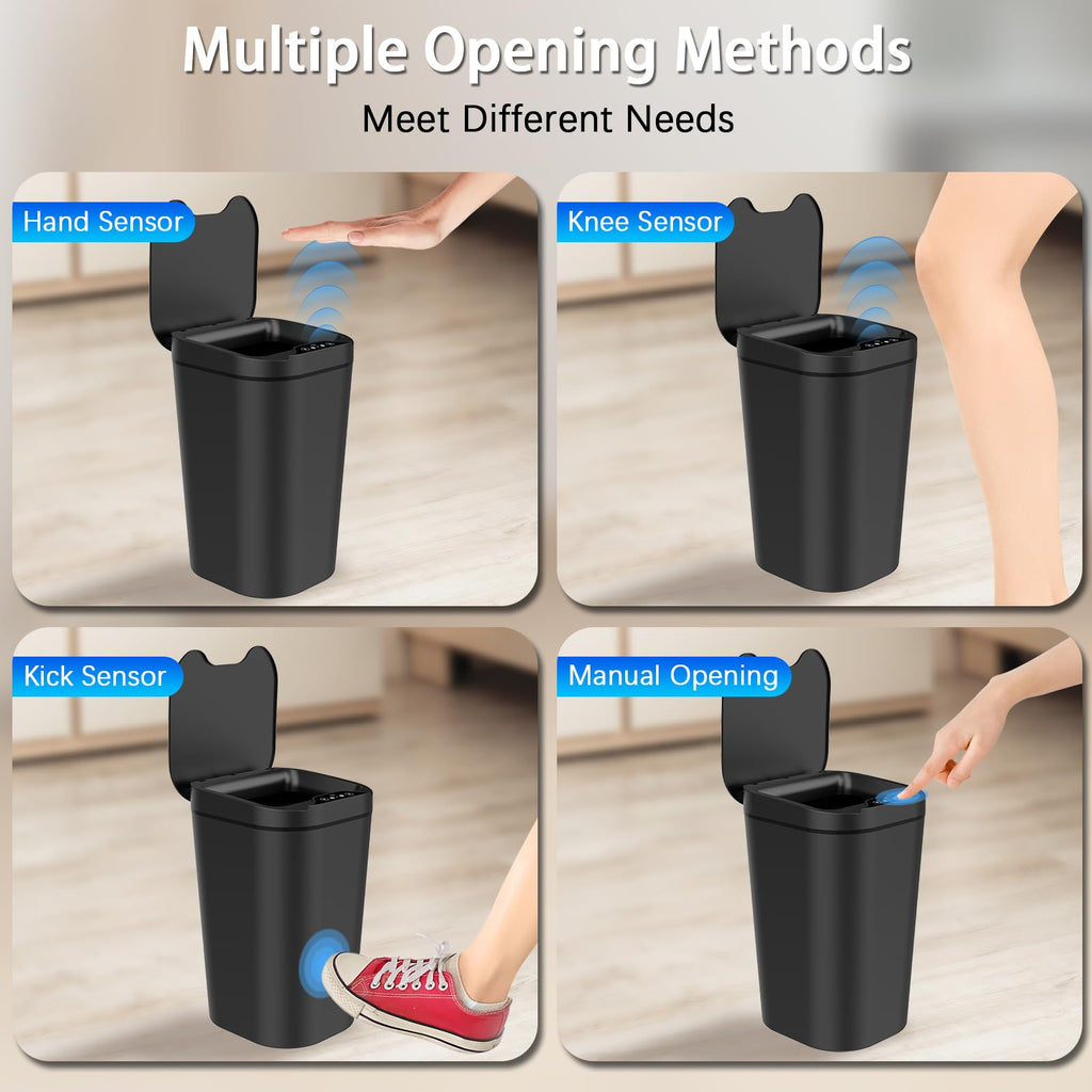 Kssvzz 2-Pack Smart Sensor Trash Can – 2.5 Gallon Slim Waterproof Bin