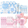 22PCS Milk & Sakura Skincare Gift Set for Teenage Girls