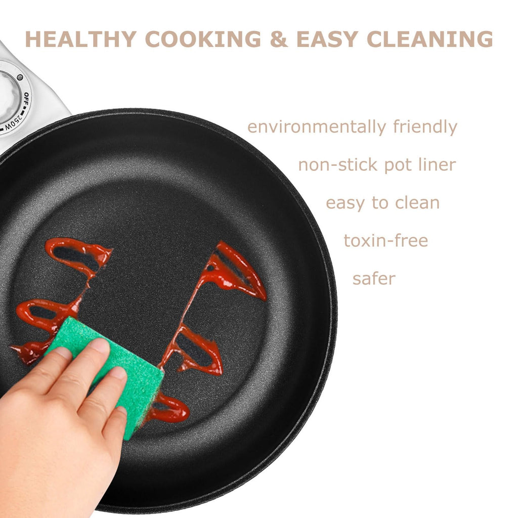 Dezin 1.5L Electric Cooker – Non-Stick Mini Hot Pot for Dorm & Travel