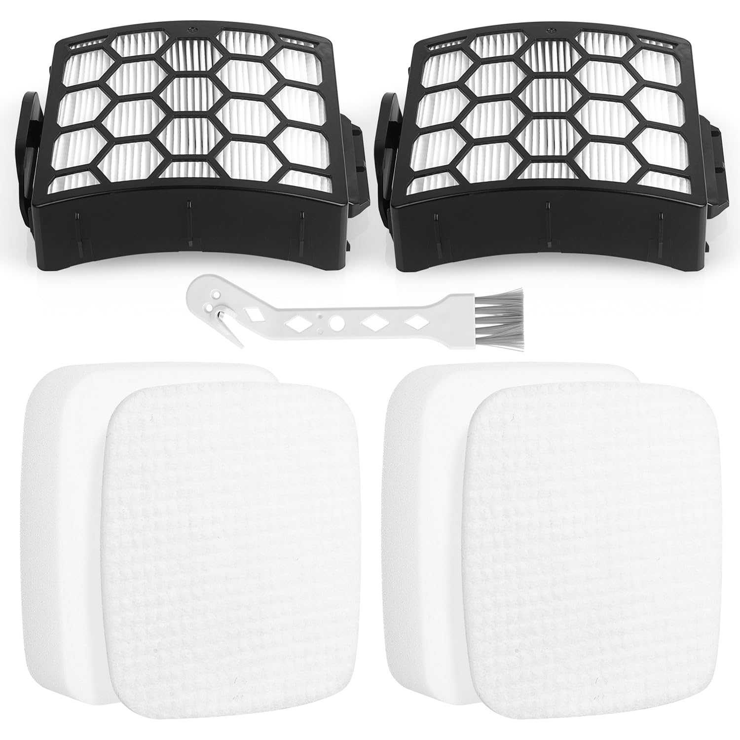 Shark Lift-Away Replacement HEPA & Foam Filters for NV602UK NZ690UK - 4 Pack