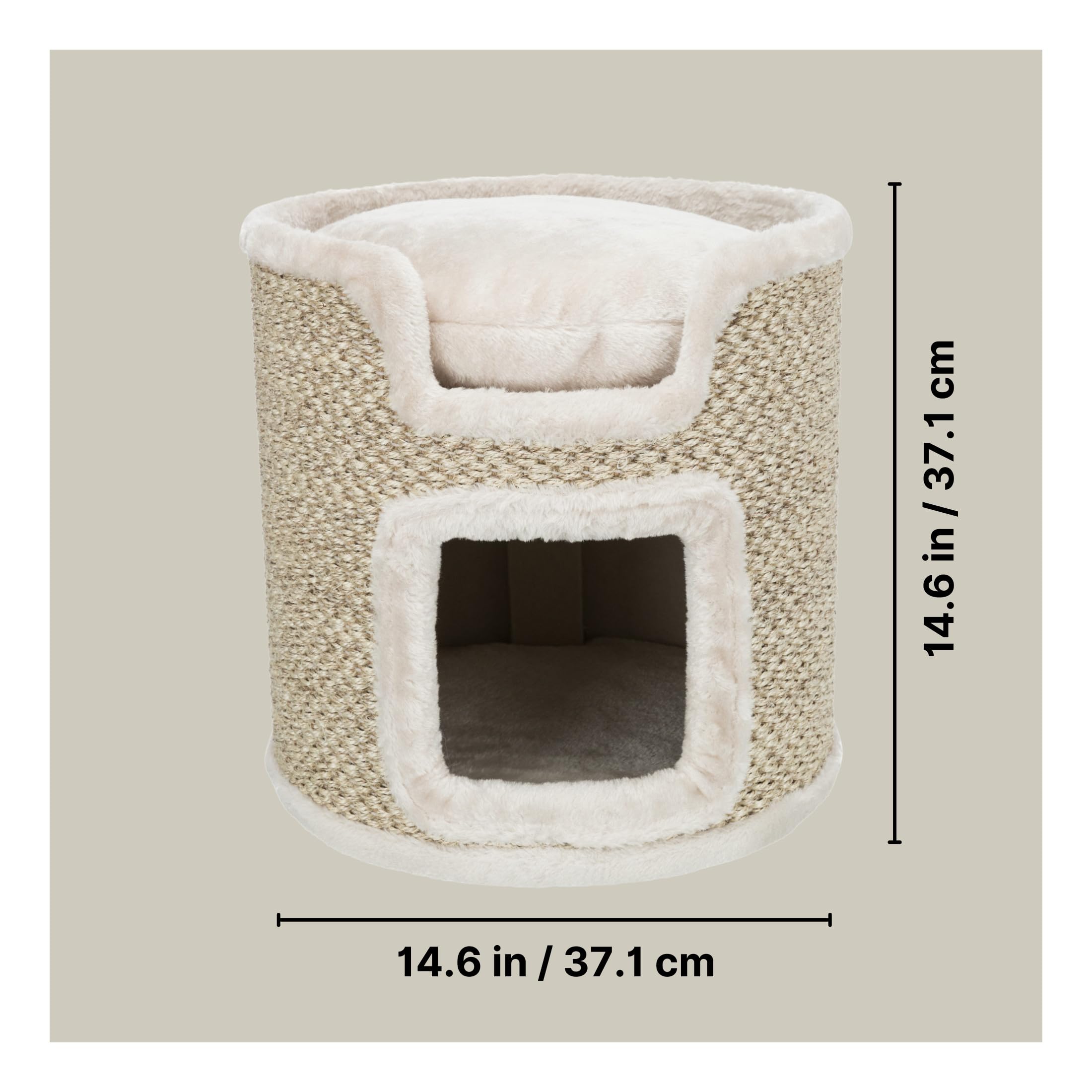 Trixie Ria Cat Tower - Sisal Scratching Condo with Padded Platform