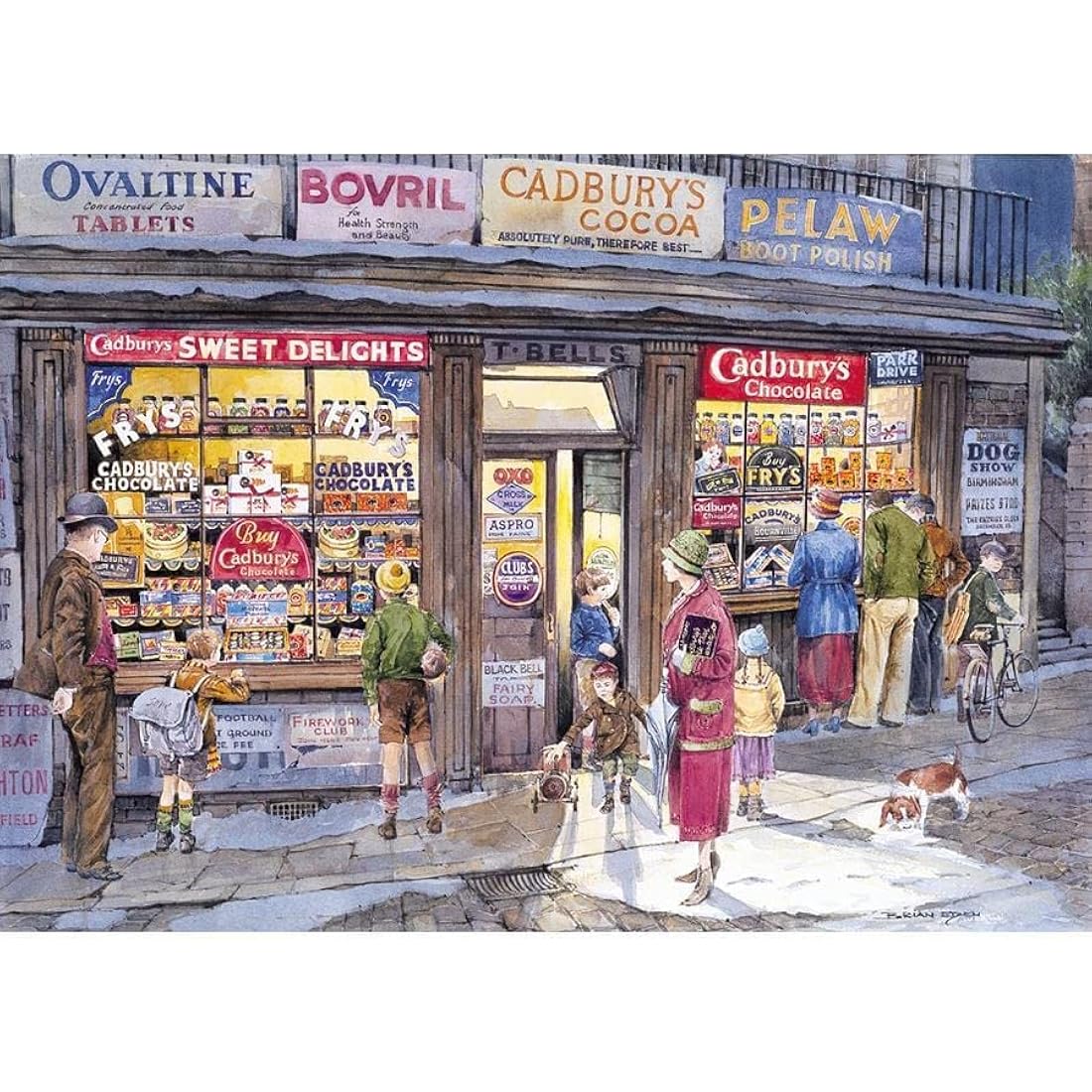 Gibsons Corner Shop 500 Piece Jigsaw Puzzle – Nostalgic British Scene