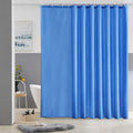Furlinic Extra Wide Fabric Shower Curtain | Waterproof & Mold Proof - Blue