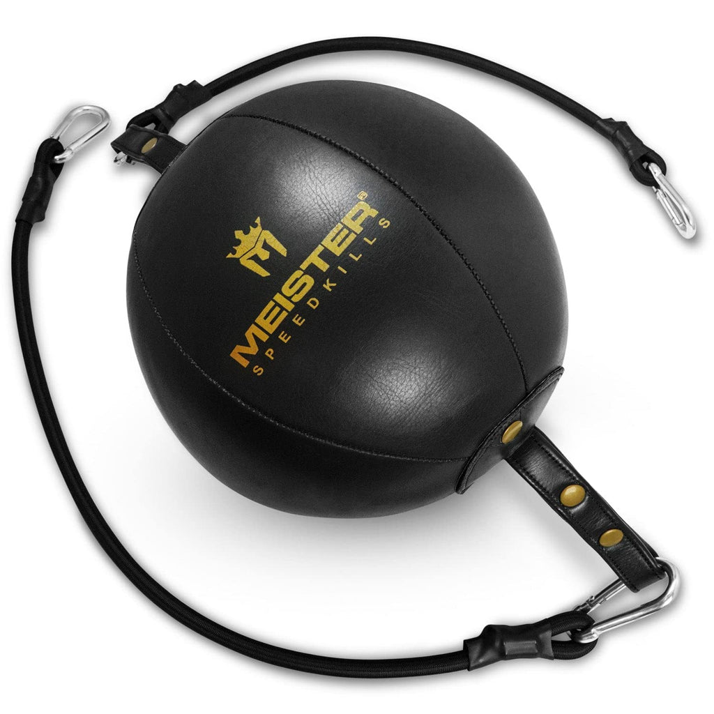 Meister SpeedKills Double-End Leather Speed Bag | Black | Large 9"