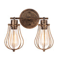 Luling Industrial Wire Cage Wall Sconce – Vintage Oil Rubbed Bronze Light