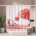 Woutay Waterproof Polyester Shower Curtain – Mold Resistant Heart Tree Design