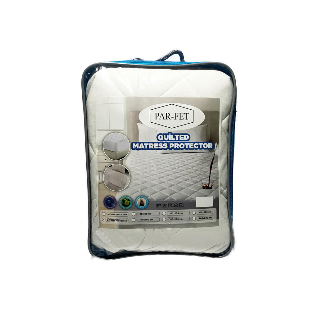 Cotton Mattress Protector White, 90 x 190 cm