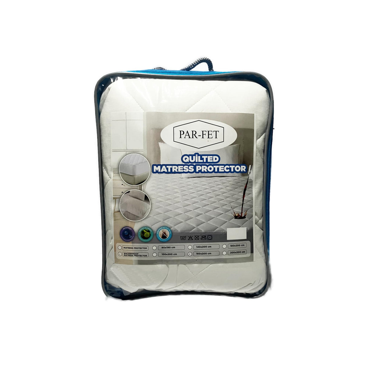 Cotton Mattress Protector White, 90 x 190 cm