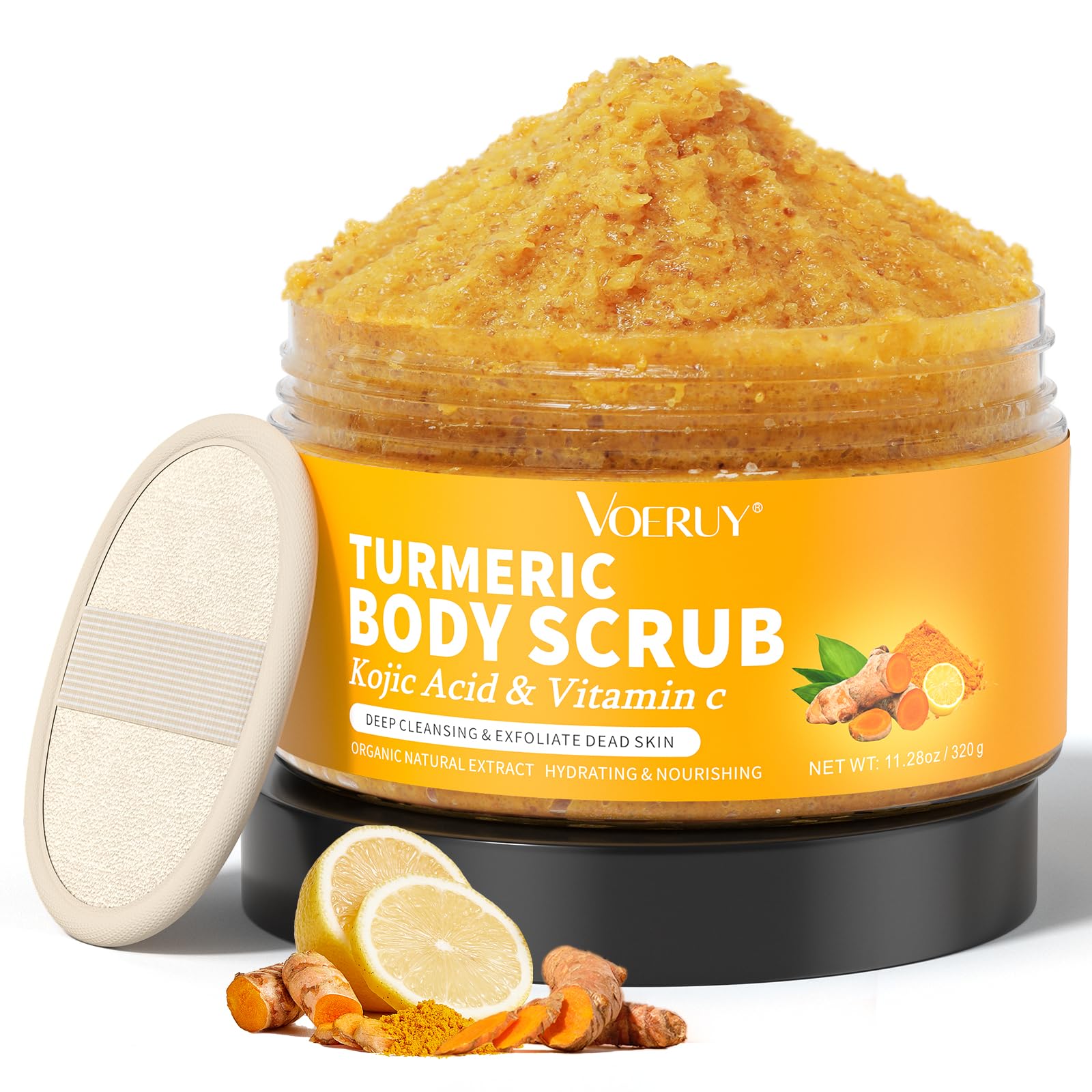 Jolof Store Turmeric Body Scrub | Exfoliating Vitamin C & Coconut Oil