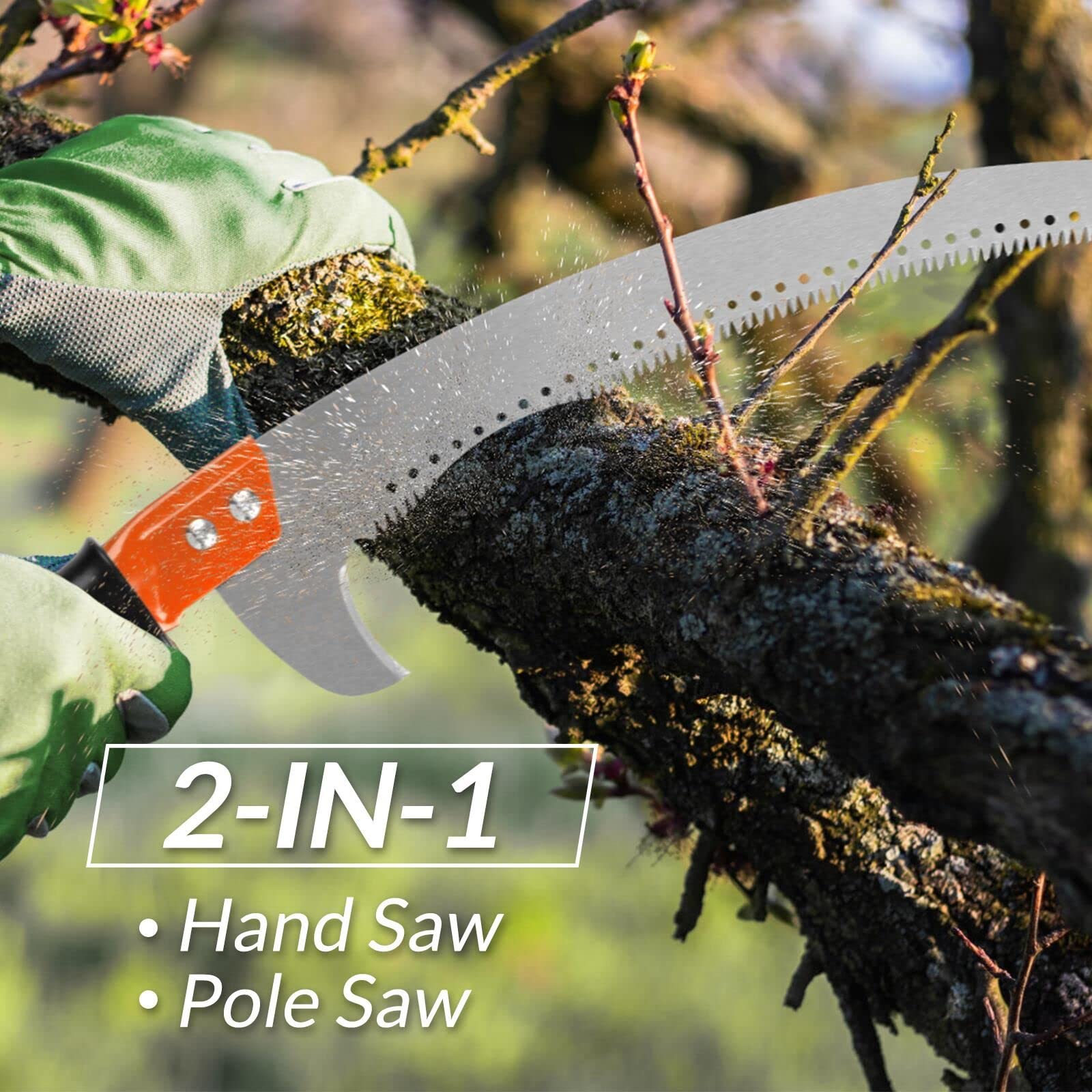 Walensee Pole Saw for Tree Trimming | 235cm Stainless Steel Manual Pruner