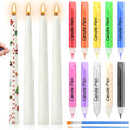 Bolosa DIY Candle Painting Kit | 4 Taper Candles & 10 Color Pens for Advent