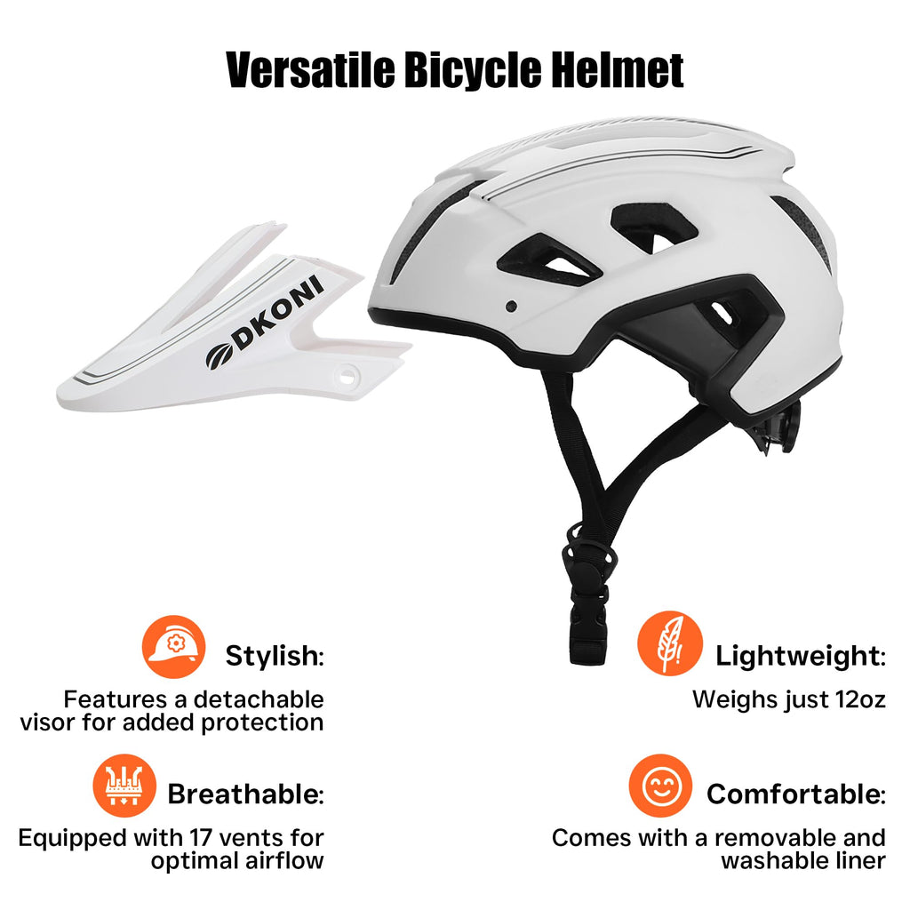 DKONI MTB Mountain Bike Helmet | Adjustable Lightweight Unisex Design
