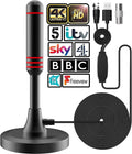 Jolof Store Indoor Digital TV Aerial - 4K 1080P Freeview Antenna with Booster