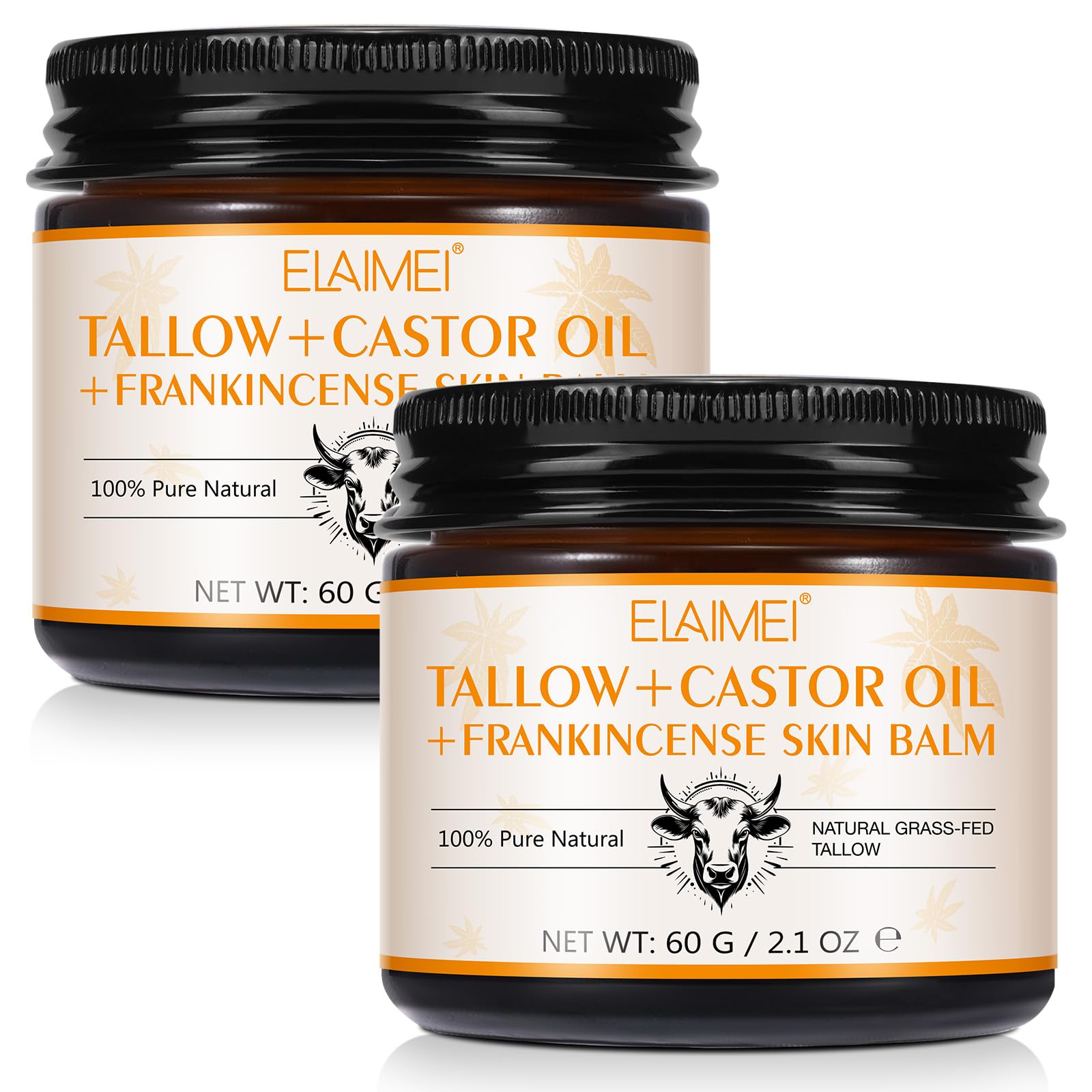 Jolof Store Grass-Fed Tallow & Frankincense Skin Balm - 2 Pack