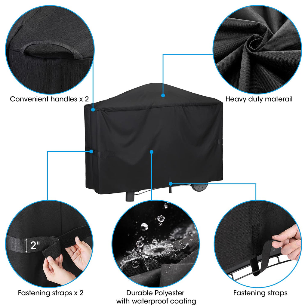 Unicook 57-Inch Waterproof Grill Cover for Weber Q2000 & Q3000 Series