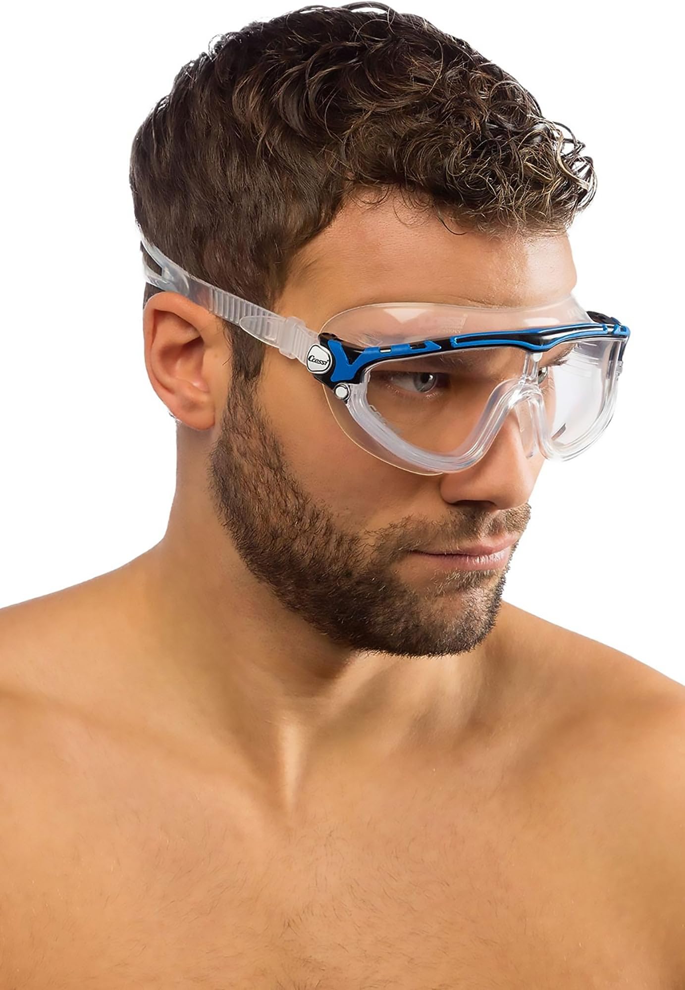 Cressi Skylight Swimming Goggles – Mirrored Lens Anti-Fog Silicone