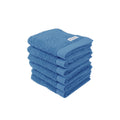 Tom Tailor Guest Towels Set of 6 | 100% Cotton Terry - Cool Blue