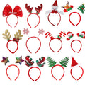 Moorlan 12-Pack Christmas Headbands – Festive Holiday Hairbands for All Ages