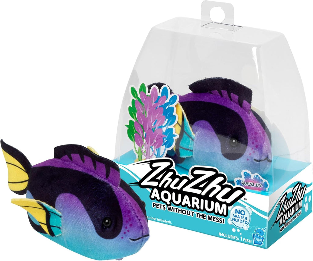 Zhu Zhu Fish by Snaps – Interactive Electronic Plush Land Swimming Toy