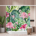 Woutay Mold Resistant Shower Curtain | Bird & Palm Leaf Polyester 180x180cm