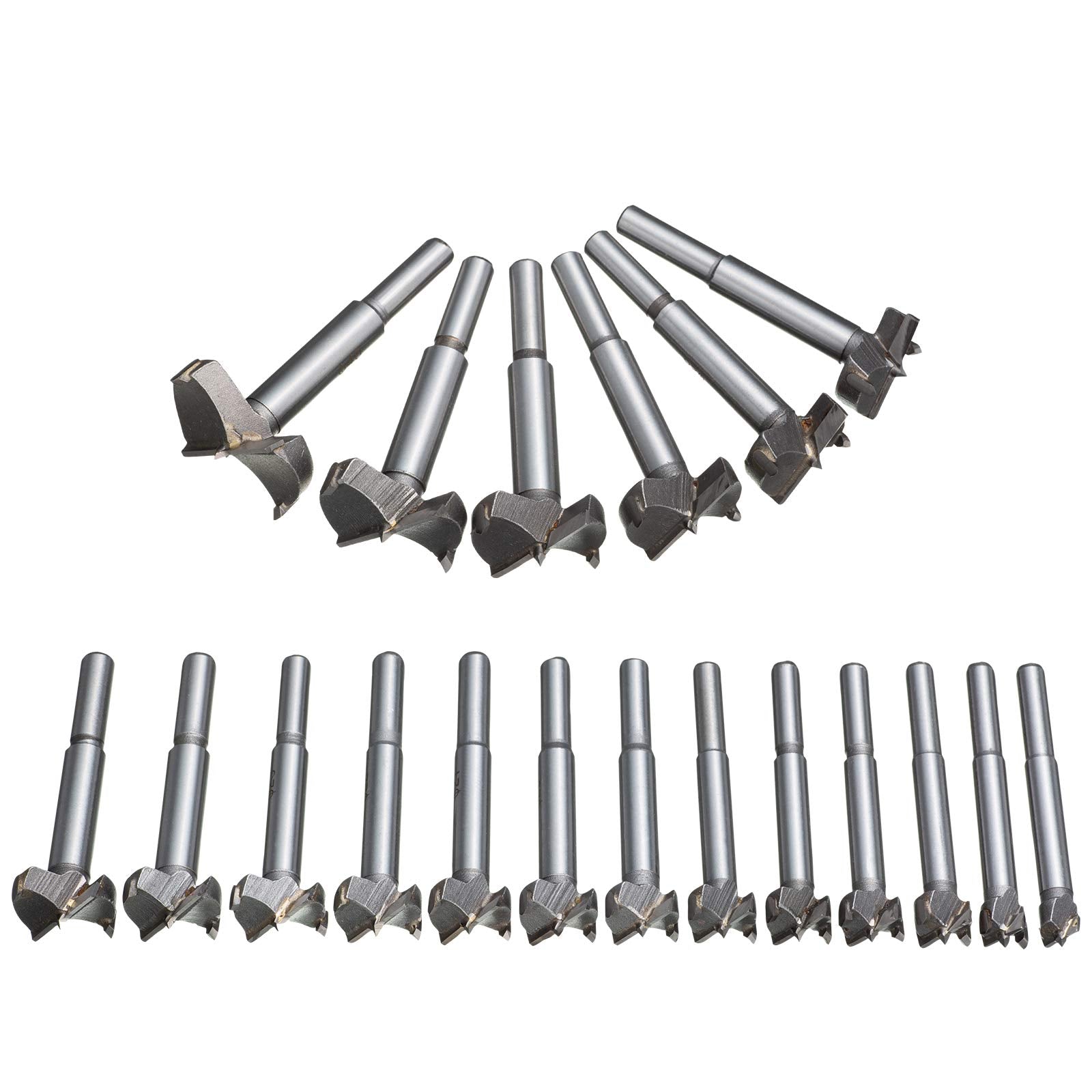 HPMAISON 19PCS Tungsten Steel Forstner Drill Bit Set | 10mm - 40mm