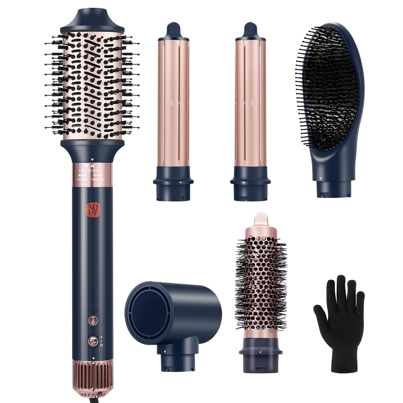 NDLTER 6-in-1 Flexstyle Hair Styler | High-Speed Negative Ion Blow Dryer