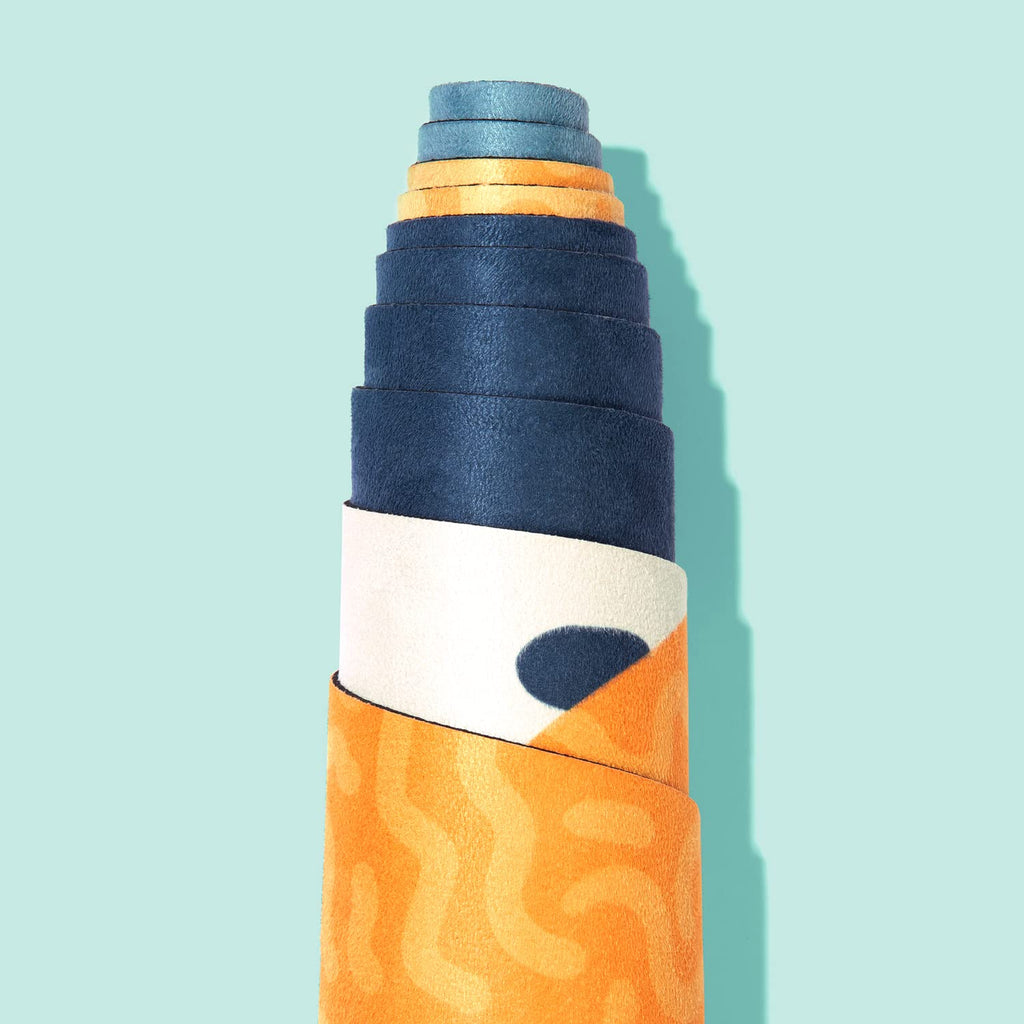 Jolof Store Printed Yoga Mat – Eco Natural Rubber Travel Mat for Hot Yoga