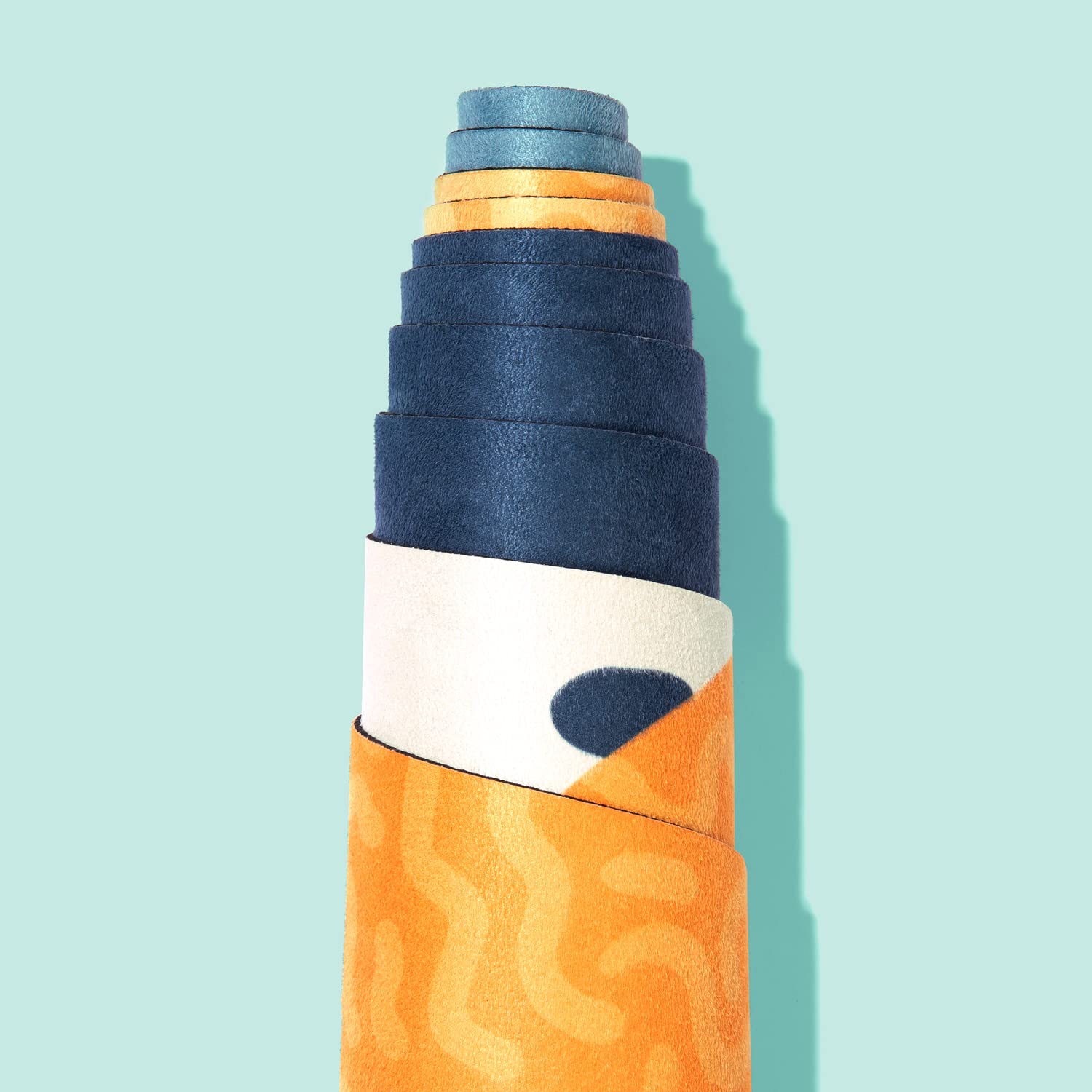 Jolof Store Printed Yoga Mat – Eco Natural Rubber Travel Mat for Hot Yoga