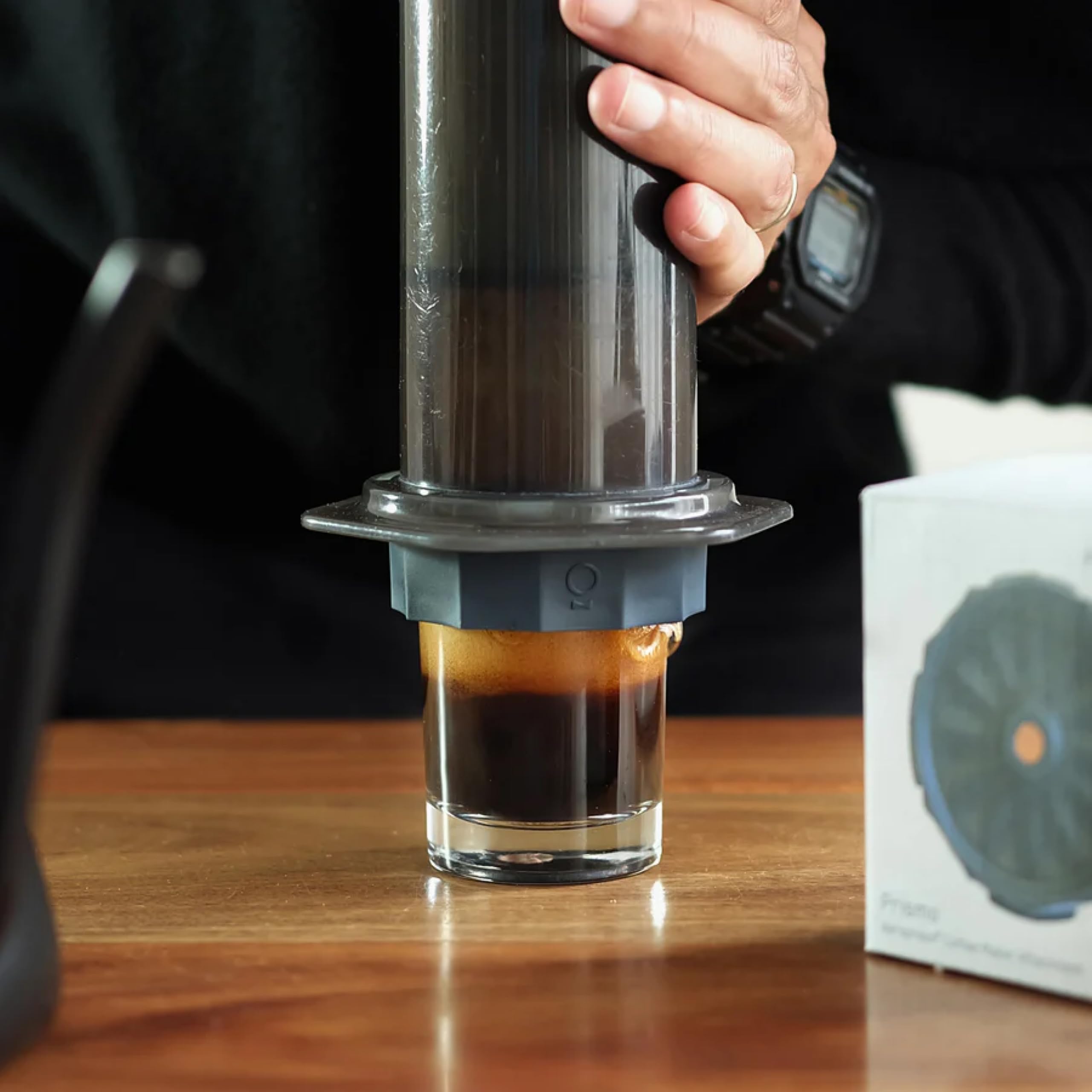 Fellow Prismo AeroPress Attachment – Espresso-Style Reusable Metal Filter