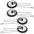 YINKIGI 4Pcs Universal Bath Plug Replacement and Upgraded Chain for UK Sink