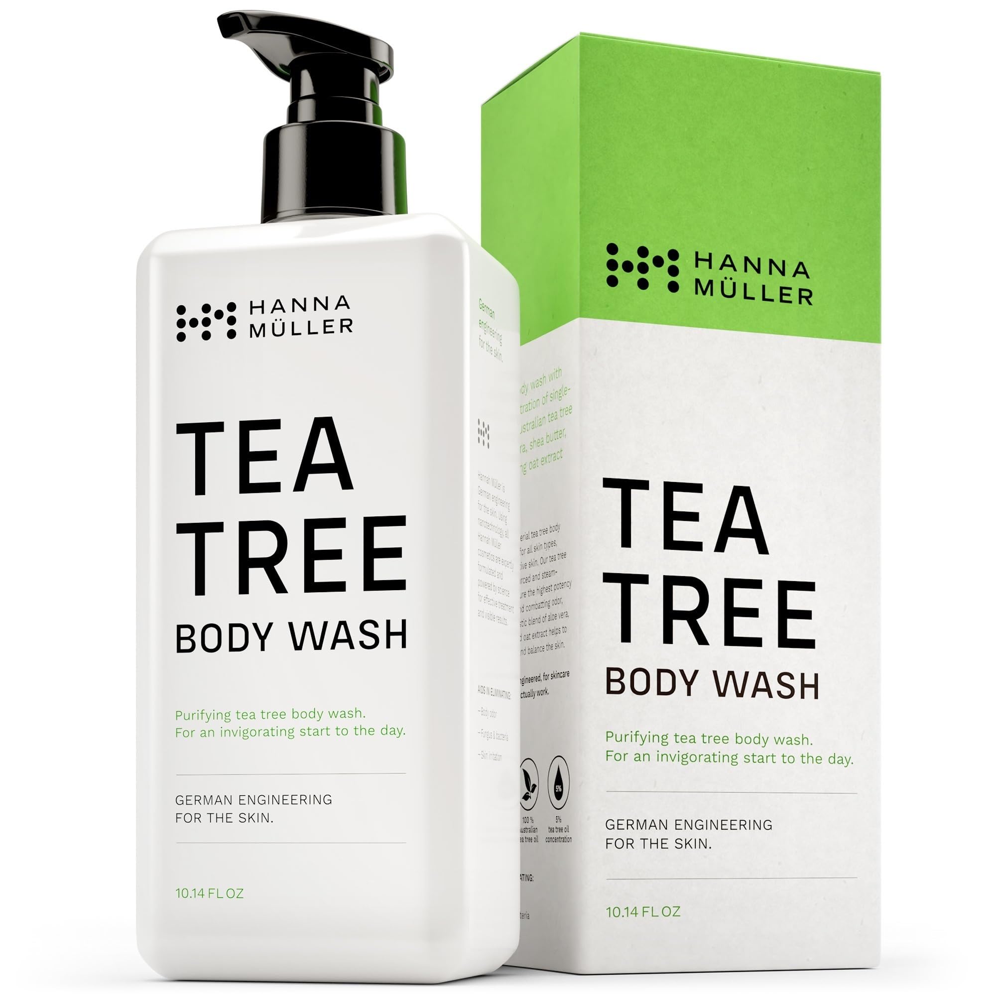 Tea Tree Body Wash – 5% Australian Oil & Aloe Vera