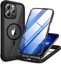 Miracase Magnetic iPhone 13 Pro Max Case with Screen Protector - Black